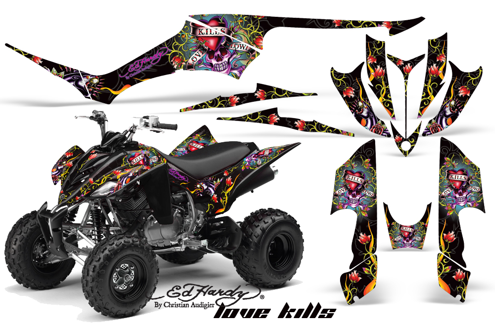 Yamaha Raptor 350 Graphics EH LoveKills Black